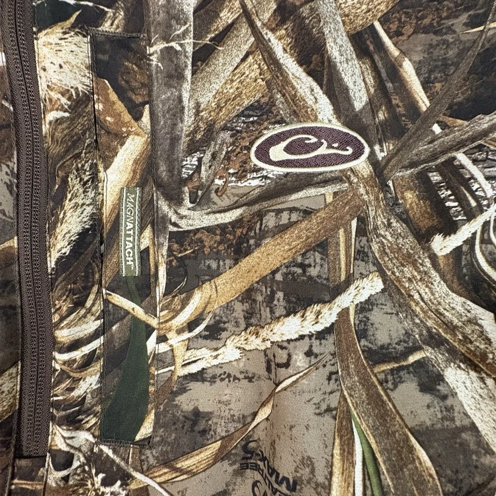 Drake Men's XL Hunting Realtree Camo 1/4 Zip Fleece Pullover Jacket SEE DESCRIPT - Picture 6 of 16